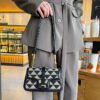Light Luxury Niche Design Checkerboard Bag Women's Versatile Shoulder Bag Stylish Underarm Bag