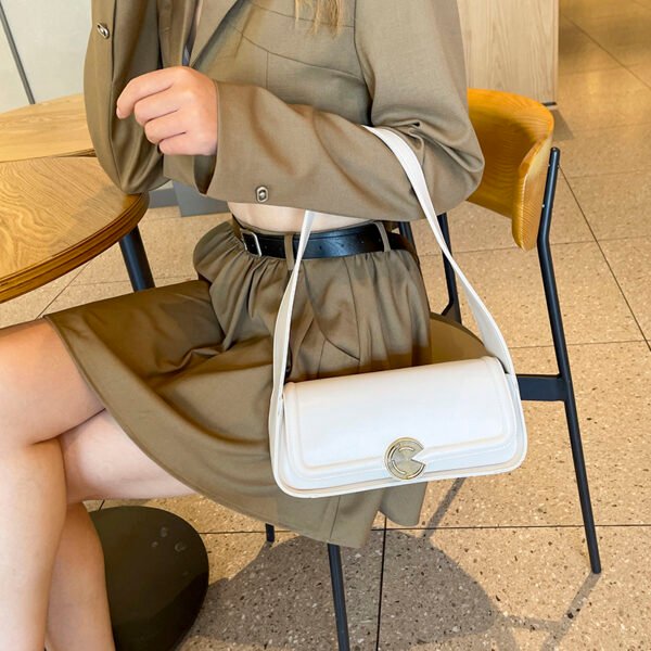 Handbag Underarm Bag For Women Niche High-End Wide Shoulder Strap Shoulder Bag Baguette Bag French Style