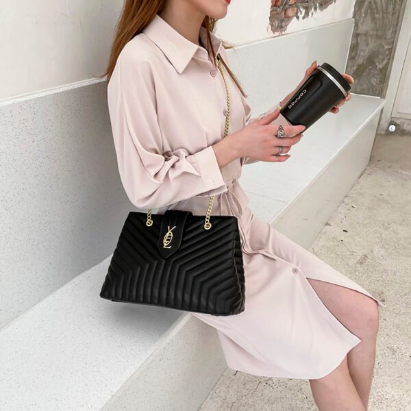 V-Grain Tote Bag Ladies Bag Women's Bag Wholesale Women's Messenger Bag Large Capacity Embroidered Shoulder Bag