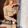 主图 (18) Pearl Diamond Buckle Women's Bag Large Capacity Bag Autumn And Winter New Style Trendy Versatile Shoulder Messenger Bag Diamond Chain Bag