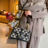 Light Luxury Niche Design Checkerboard Bag Women's Versatile Shoulder Bag Stylish Underarm Bag