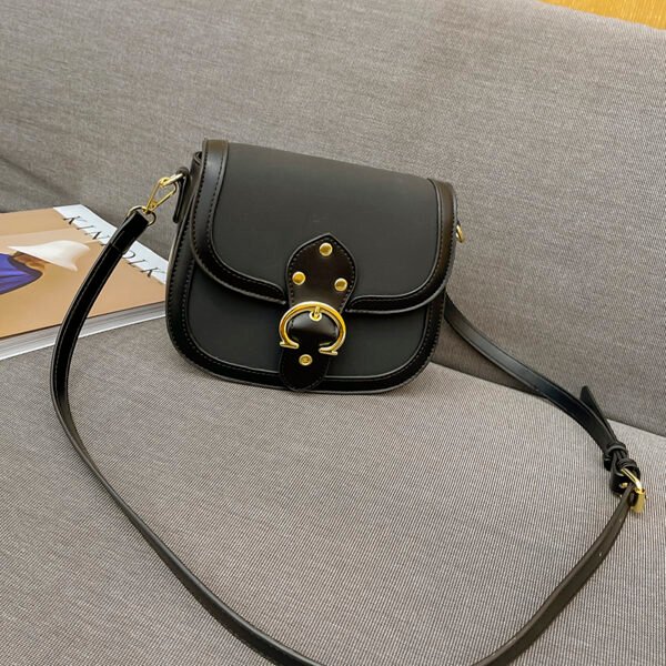 Saddle Bag Women's Korean Style Shoulder Messenger Bag Contrast Color Stitching Personality Versatile Fashion