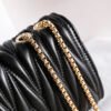Spring Summer New Fashion Chain Shoulder Wrinkled Leather Bag Diamond Crossbody Bag Underarm Bag Women's Bag