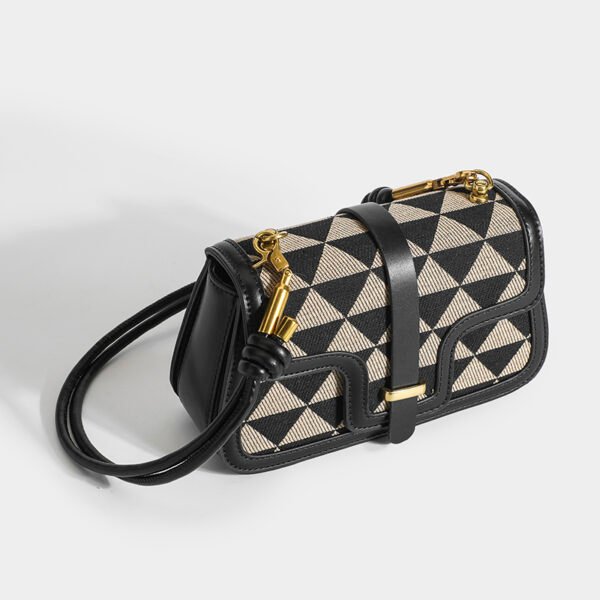 Light Luxury Niche Design Checkerboard Bag Women's Versatile Shoulder Bag Stylish Underarm Bag