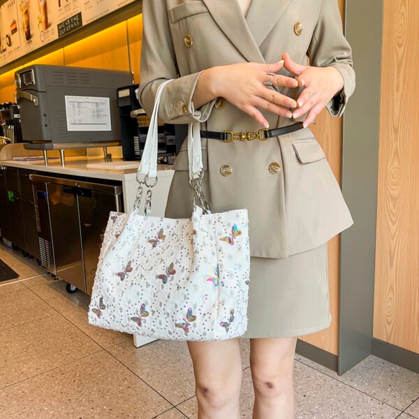 European American Large Bag Large Capacity Bag Shoulder Messenger Commuter Bag Women