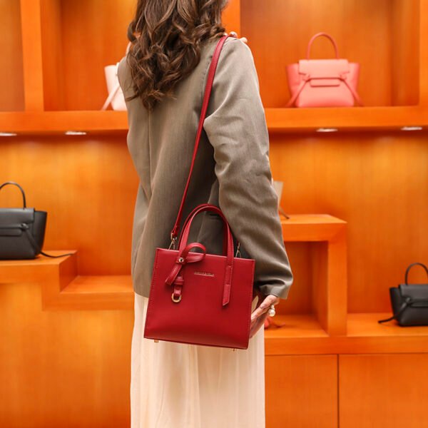 Platinum Crocodile Pattern Shoulder Bag