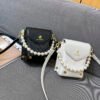 One-Shoulder Crossbody Korean Version Pearl Handbag Fashionable Simple Sweet Women's Bag Mobile Phone Bag
