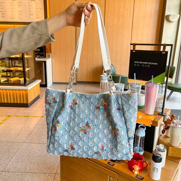 European American Large Bag Large Capacity Bag Shoulder Messenger Commuter Bag Women