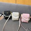 One-Shoulder Crossbody Korean Version Pearl Handbag Fashionable Simple Sweet Women's Bag Mobile Phone Bag