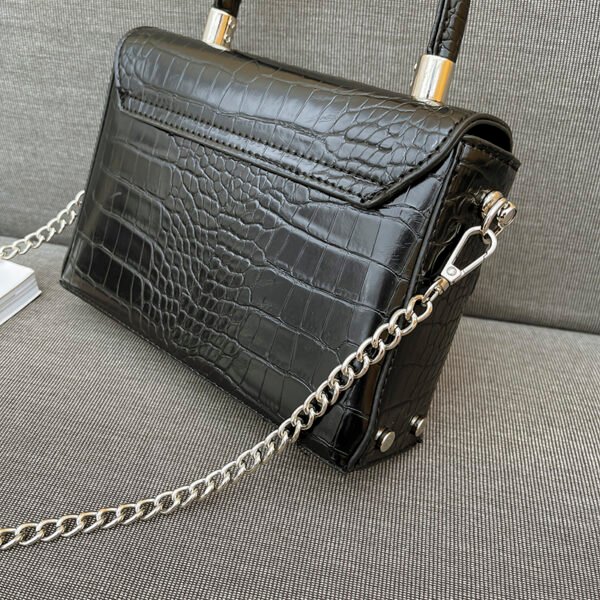 High-Grade Versatile Handbag Chain Bag Crocodile Pattern Small Square Bag Summer Fashion Small Bag Women's Shoulder Messenger Bag