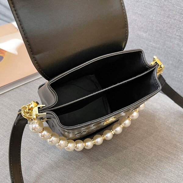 One-Shoulder Crossbody Korean Version Pearl Handbag Fashionable Simple Sweet Women's Bag Mobile Phone Bag