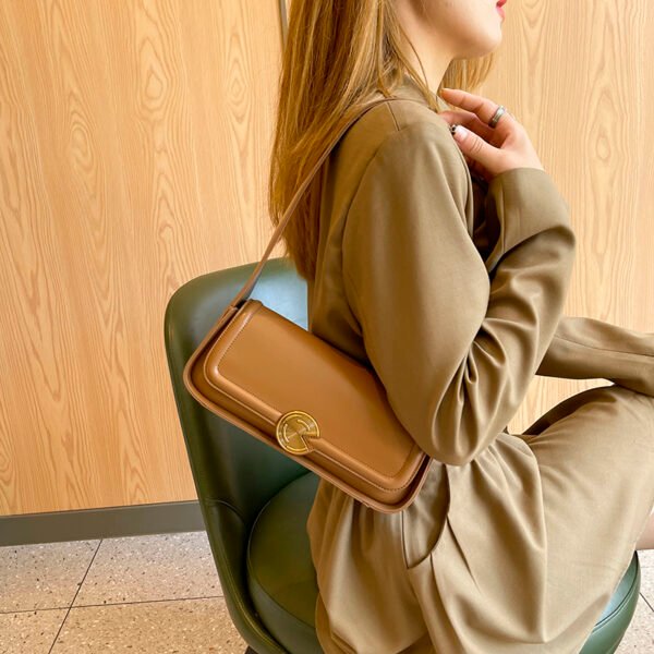 Handbag Underarm Bag For Women Niche High-End Wide Shoulder Strap Shoulder Bag Baguette Bag French Style