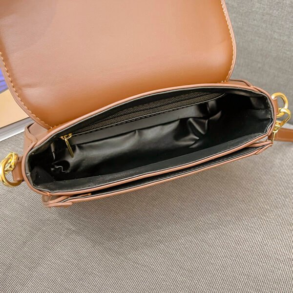 Saddle Bag Women's Korean Style Shoulder Messenger Bag Contrast Color Stitching Personality Versatile Fashion