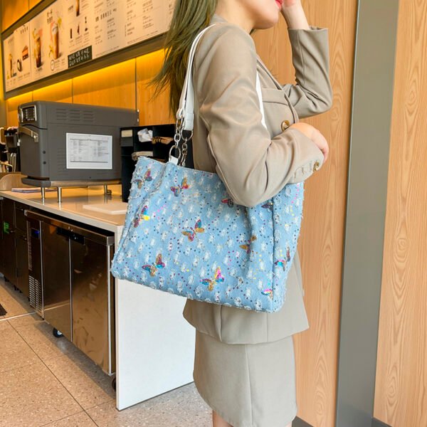 European American Large Bag Large Capacity Bag Shoulder Messenger Commuter Bag Women