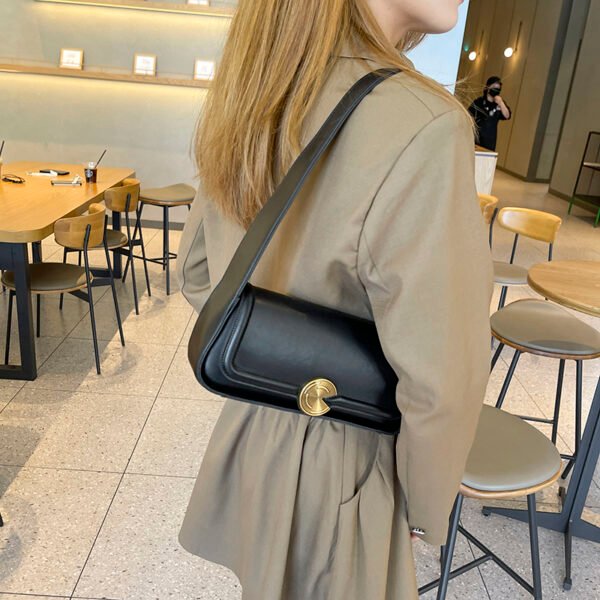 Handbag Underarm Bag For Women Niche High-End Wide Shoulder Strap Shoulder Bag Baguette Bag French Style