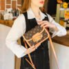 主图 (29) Retro Design Pu Horsebit Saddle Bag Old Flower Women's Bag Single Shoulder Cross-Border Bag Messenger Bag Bags Women's Bag