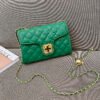 Lattice Small Gold Ball Chain Bag Simple Fashion Messenger Bag Female Trendy Daily Versatile Small Square Bag