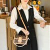 Ladies New Style Bag Lock Large Capacity Fashion Women's Bag Middle-Aged Mother Messenger Bag