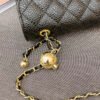 Lattice Small Gold Ball Chain Bag Simple Fashion Messenger Bag Female Trendy Daily Versatile Small Square Bag