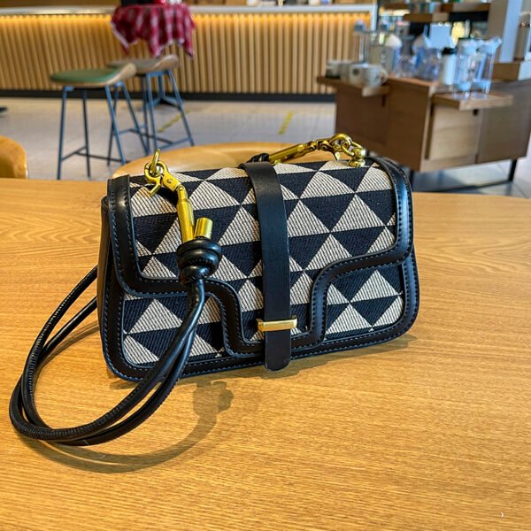 Light Luxury Niche Design Checkerboard Bag Women's Versatile Shoulder Bag Stylish Underarm Bag
