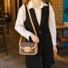 主图 (34) Retro Design Pu Horsebit Saddle Bag Old Flower Women's Bag Single Shoulder Cross-Border Bag Messenger Bag Bags Women's Bag