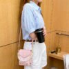 One-Shoulder Crossbody Korean Version Pearl Handbag Fashionable Simple Sweet Women's Bag Mobile Phone Bag