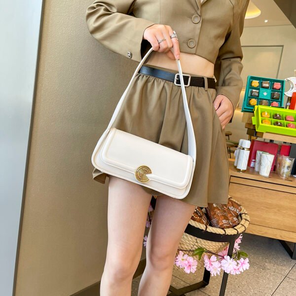 Handbag Underarm Bag For Women Niche High-End Wide Shoulder Strap Shoulder Bag Baguette Bag French Style