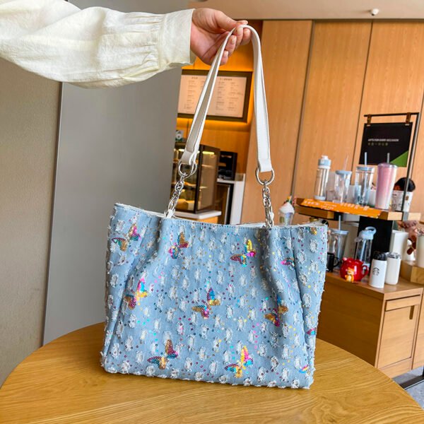 European American Large Bag Large Capacity Bag Shoulder Messenger Commuter Bag Women