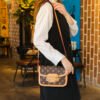 主图 (35) Retro Design Pu Horsebit Saddle Bag Old Flower Women's Bag Single Shoulder Cross-Border Bag Messenger Bag Bags Women's Bag