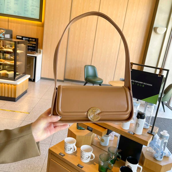 Handbag Underarm Bag For Women Niche High-End Wide Shoulder Strap Shoulder Bag Baguette Bag French Style