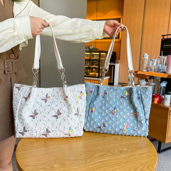 European American Large Bag Large Capacity Bag Shoulder Messenger Commuter Bag Women