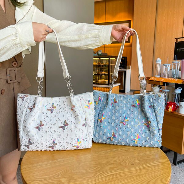 European American Large Bag Large Capacity Bag Shoulder Messenger Commuter Bag Women