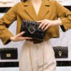 Spring Summer New Fashion Chain Shoulder Wrinkled Leather Bag Diamond Crossbody Bag Underarm Bag Women's Bag
