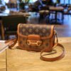 主图 (4) Retro Design Pu Horsebit Saddle Bag Old Flower Women's Bag Single Shoulder Cross-Border Bag Messenger Bag Bags Women's Bag