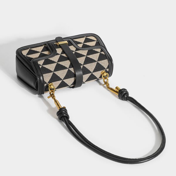 Light Luxury Niche Design Checkerboard Bag Women's Versatile Shoulder Bag Stylish Underarm Bag