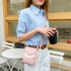One-Shoulder Crossbody Korean Version Pearl Handbag Fashionable Simple Sweet Women's Bag Mobile Phone Bag