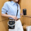 One-Shoulder Crossbody Korean Version Pearl Handbag Fashionable Simple Sweet Women's Bag Mobile Phone Bag