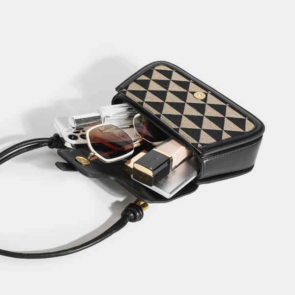 Light Luxury Niche Design Checkerboard Bag Women's Versatile Shoulder Bag Stylish Underarm Bag