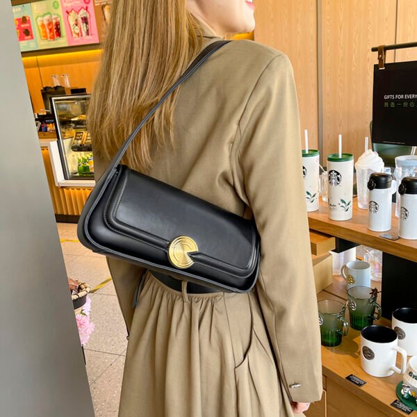 Handbag Underarm Bag For Women Niche High-End Wide Shoulder Strap Shoulder Bag Baguette Bag French Style