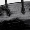 Platinum Crocodile Pattern Shoulder Bag