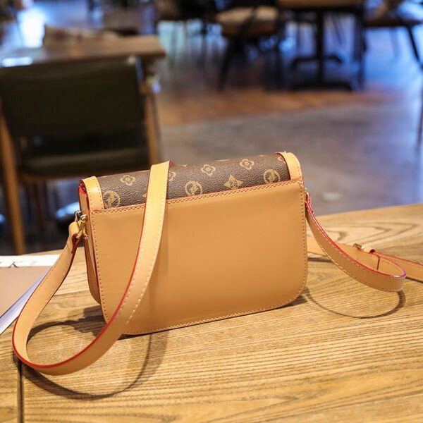 主图 (8) Retro Design Pu Horsebit Saddle Bag Old Flower Women's Bag Single Shoulder Cross-Border Bag Messenger Bag Bags Women's Bag