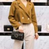 Spring Summer New Fashion Chain Shoulder Wrinkled Leather Bag Diamond Crossbody Bag Underarm Bag Women's Bag