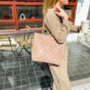 New Large-Capacity Diamond Chain Tote Bag Simple Light Luxury High-End Shoulder Bag Casual Commuting Versatile Women's Bag