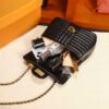 Cross-Border Diamond Chain Messenger Bag Women's Retro One-Shoulder Underarm Bag High-End Handbag