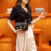 High-Grade Diamond Chain Small Chanel Style All-Match Bag Middle-Aged Women's Bag Shoulder Crossbody Classic Small Bag