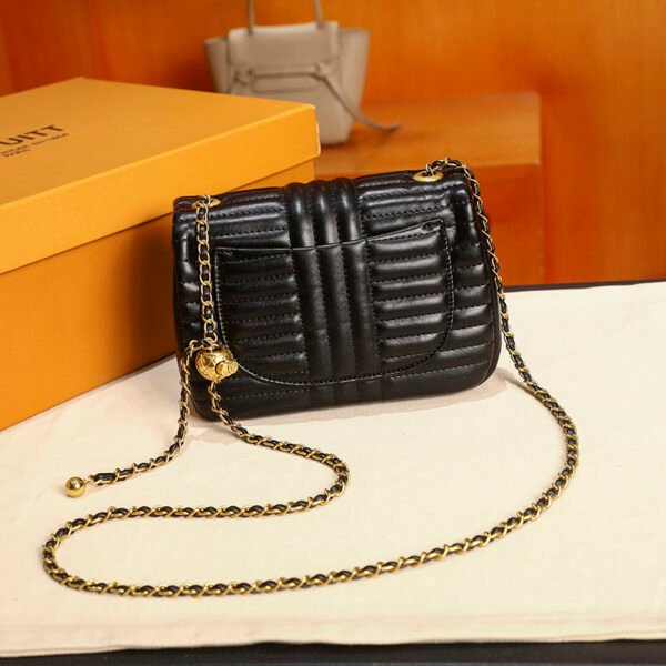 Cross-Border Diamond Chain Messenger Bag Women's Retro One-Shoulder Underarm Bag High-End Handbag