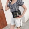 Early Fall New Senior Texture Commuter Small Square Bag Diamond Lattice Black Chain Shoulder Bag Versatile Diagonal Cross Bag