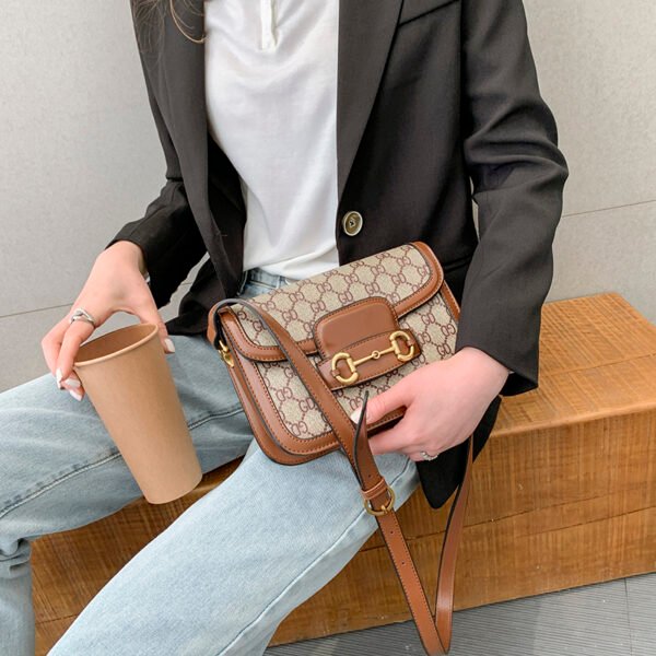 Retro Saddle Bag Women's Bag Light Luxury Net Celebrity Style Fashionable Versatile Shoulder Messenger Bag