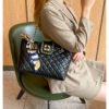 Simple Diamond Embroidery Underarm Bag For Women, New Cross-Border Lock Shoulder Bag, Large Capacity Chain Handbag Messenger Bag