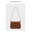 New Arrival Women’s Genuine Leather Saddle Shoulder Bag – Minimalist Style for the Modern Commute